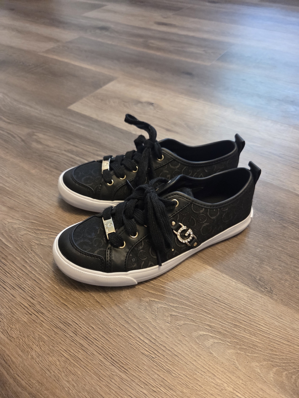Guess Black Lace-Up Sneakers